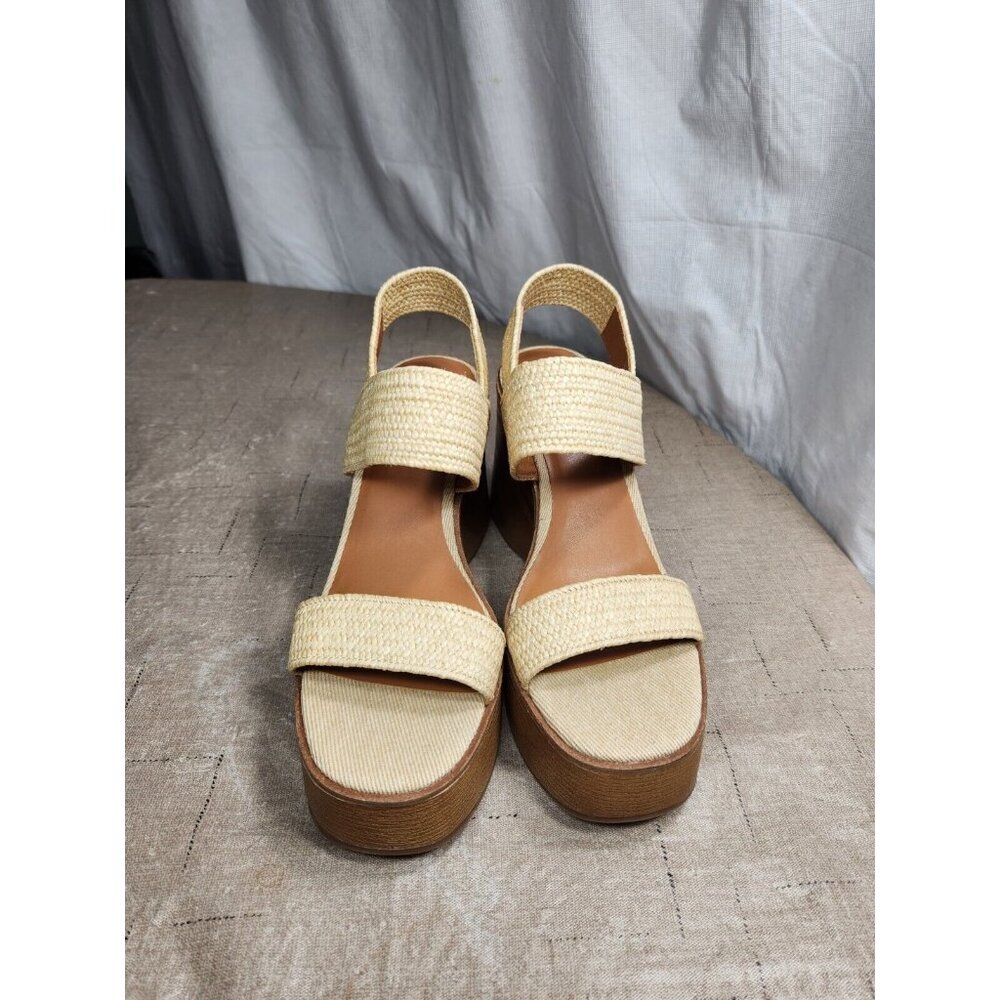 Lucky Brand Women's Size 7.5 M Delukah Ankle Strap Slingback Wedge Sandals (647 - Picture 2 of 11
